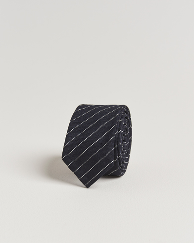 Thom Browne Pinstripe Wool Tie Navy – Blau