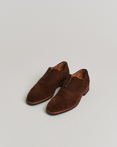Pre-owned Myrqvist Strömsö Oxford Brogue Brown Suede UK7 - EU41 – Braun