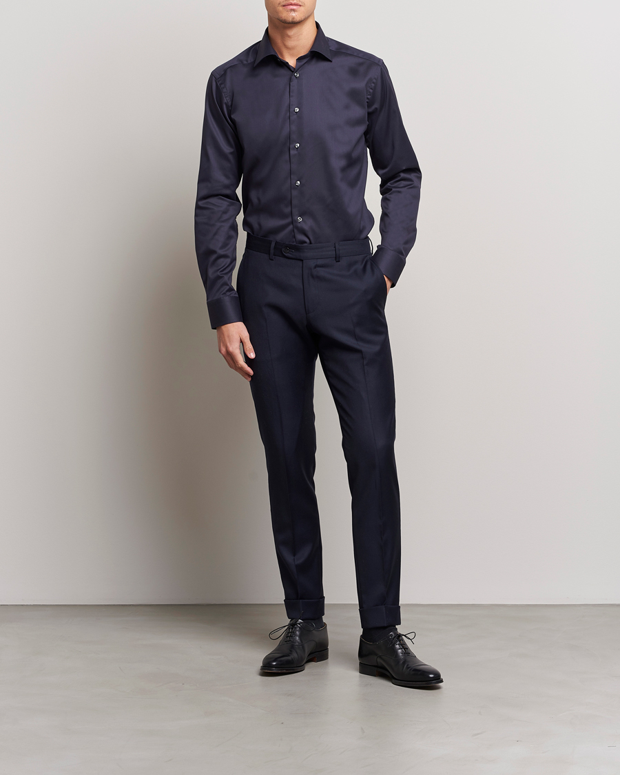 Herren |  | Eton | Slim Fit Shirt Navy