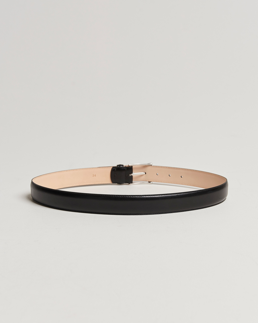 Herr | Crockett & Jones | Crockett & Jones | Belt 3,2 cm Black Calf