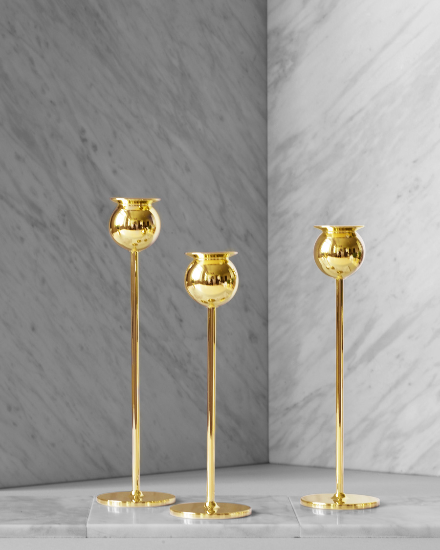 Herren |  | Skultuna | The Tulip Candlestick Brass Set of Three