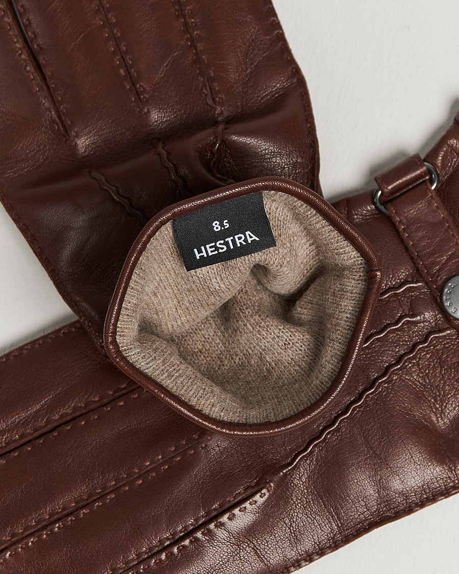 Herren | Handschuhe | Hestra | Jake Wool Lined Buckle Glove Chestnut