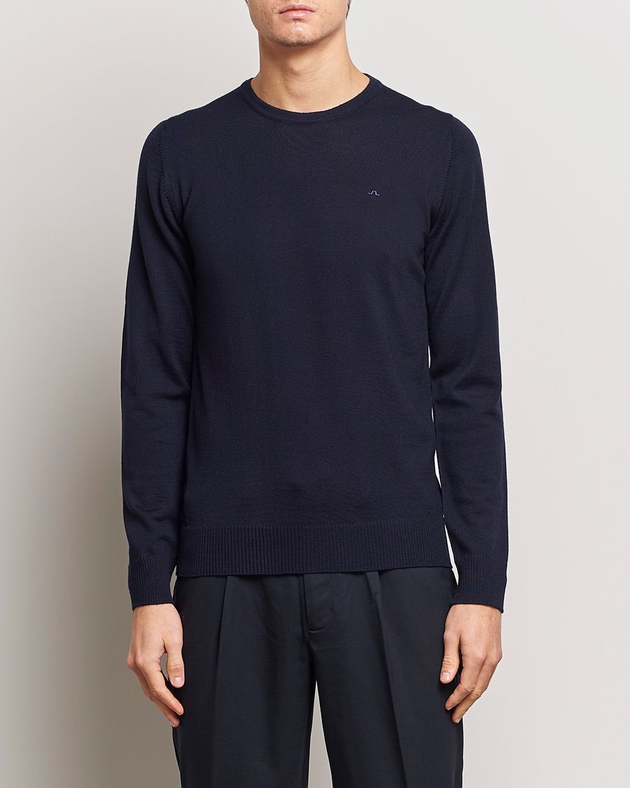 Herren |  | J.Lindeberg | Lyle True Merino Crew Neck Pullover Navy