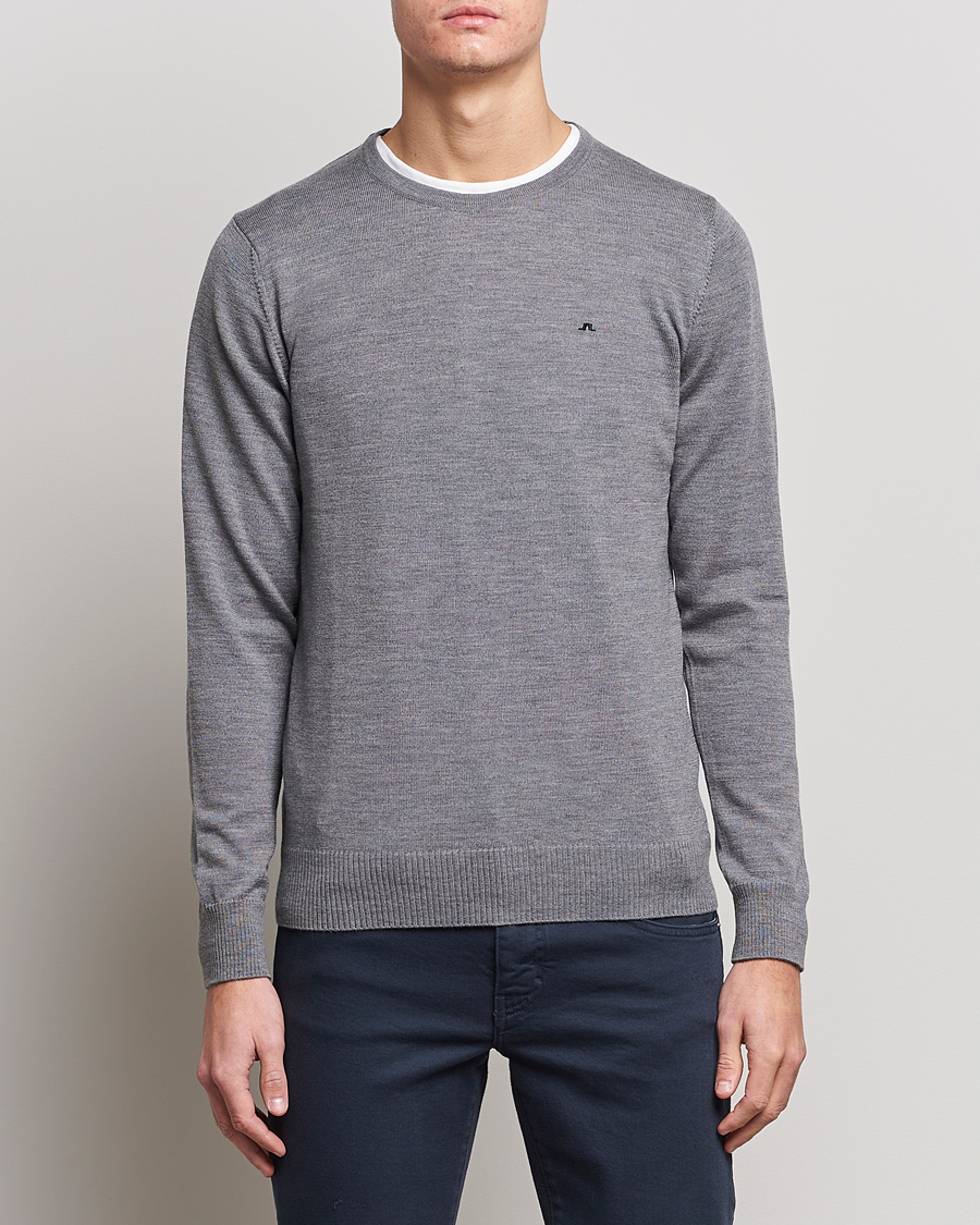 Herren |  | J.Lindeberg | Lyle True Merino Crew Neck Pullover Grey