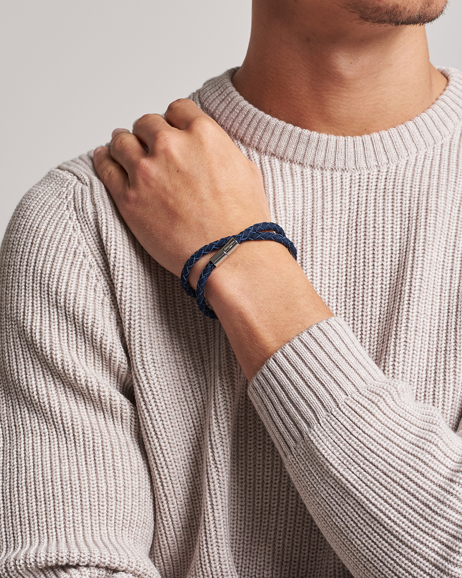 Herren |  | Skultuna | The Suede Bracelet Blue