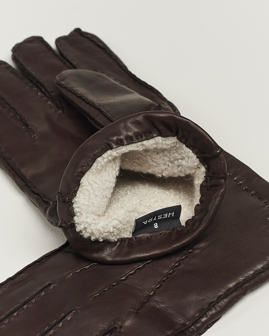 Herr | Handskar | Hestra | George Lambskin Hairsheep Glove Espresso