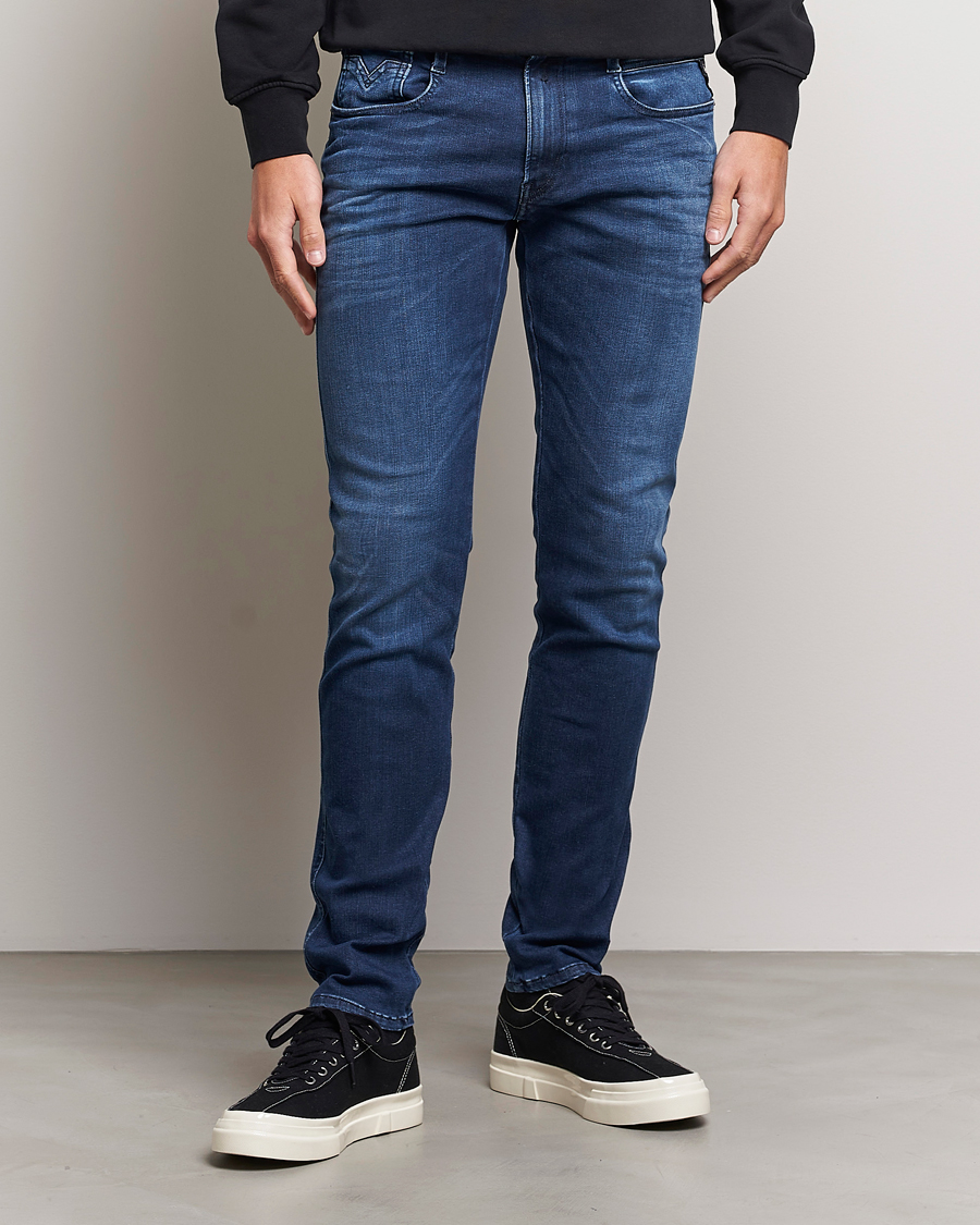 Herren | Jeans | Replay | Anbass Hyperflex Re-Used Jeans Dark Blue