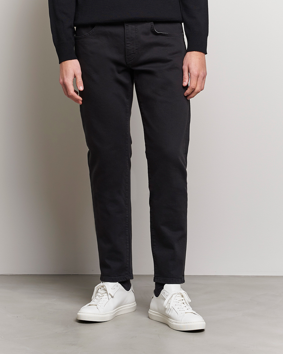 Herren | J.Lindeberg | J.Lindeberg | Jay Solid Stretch 5-Pocket Pants Black