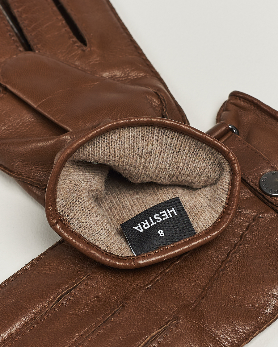 Herren | Handschuhe | Hestra | Jake Wool Lined Buckle Glove Light Brown