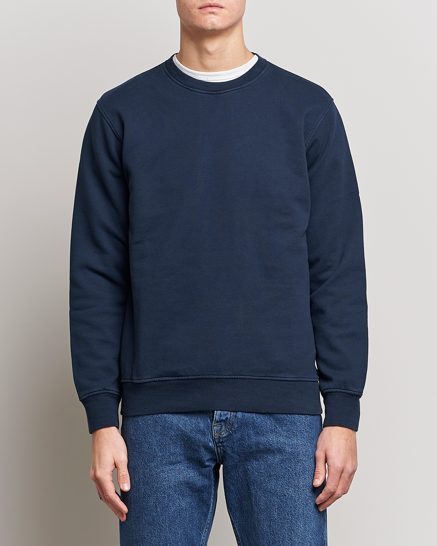 Herren | Colorful Standard | Colorful Standard | Classic Organic Crew Neck Sweat Navy Blue