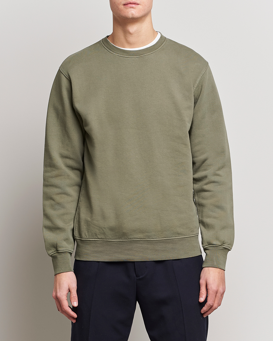 Herren | Pullover | Colorful Standard | Classic Organic Crew Neck Sweat Dusty Olive