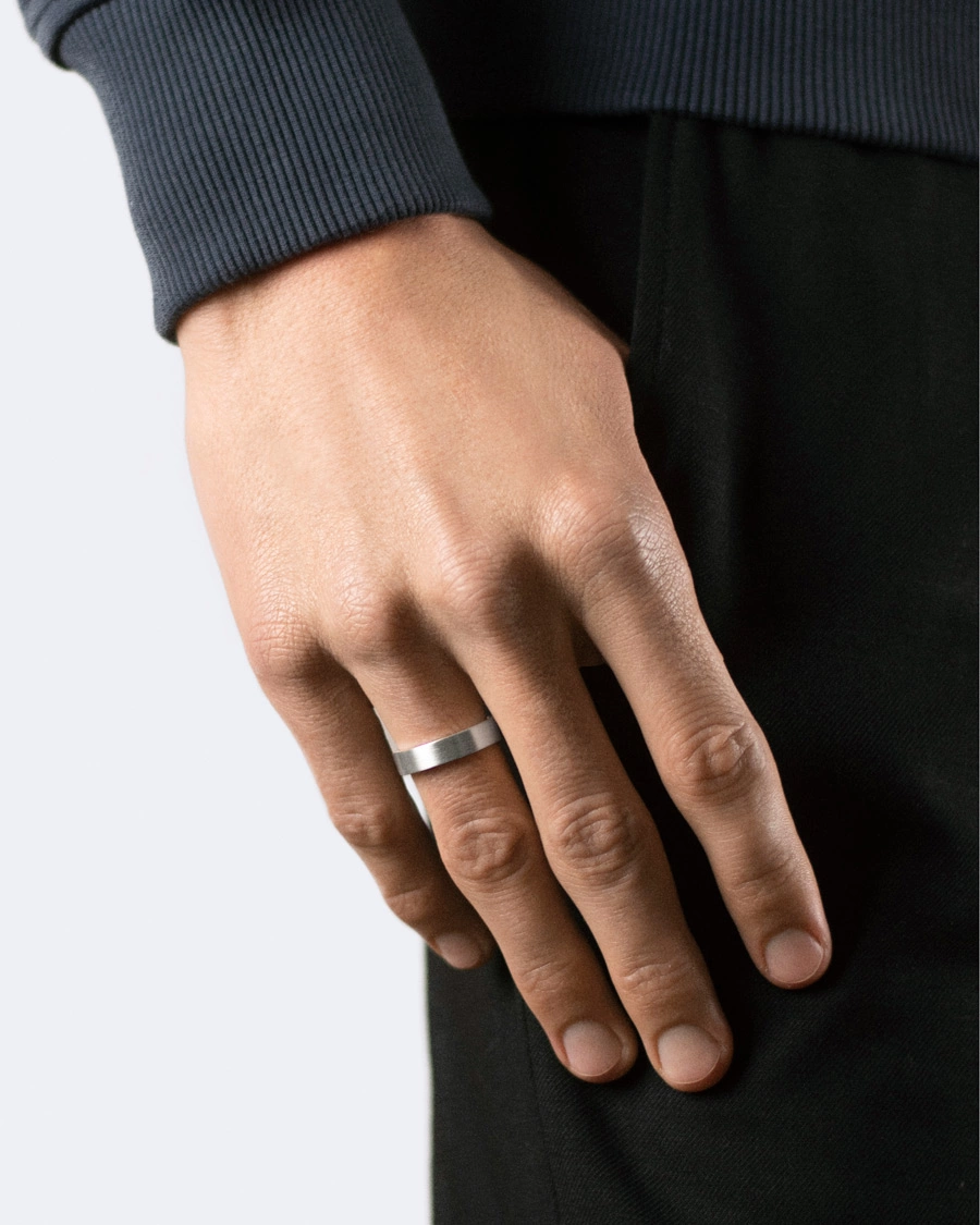 Herren | LE GRAMME | LE GRAMME | Ribbon Brushed Ring Sterling Silver 7g