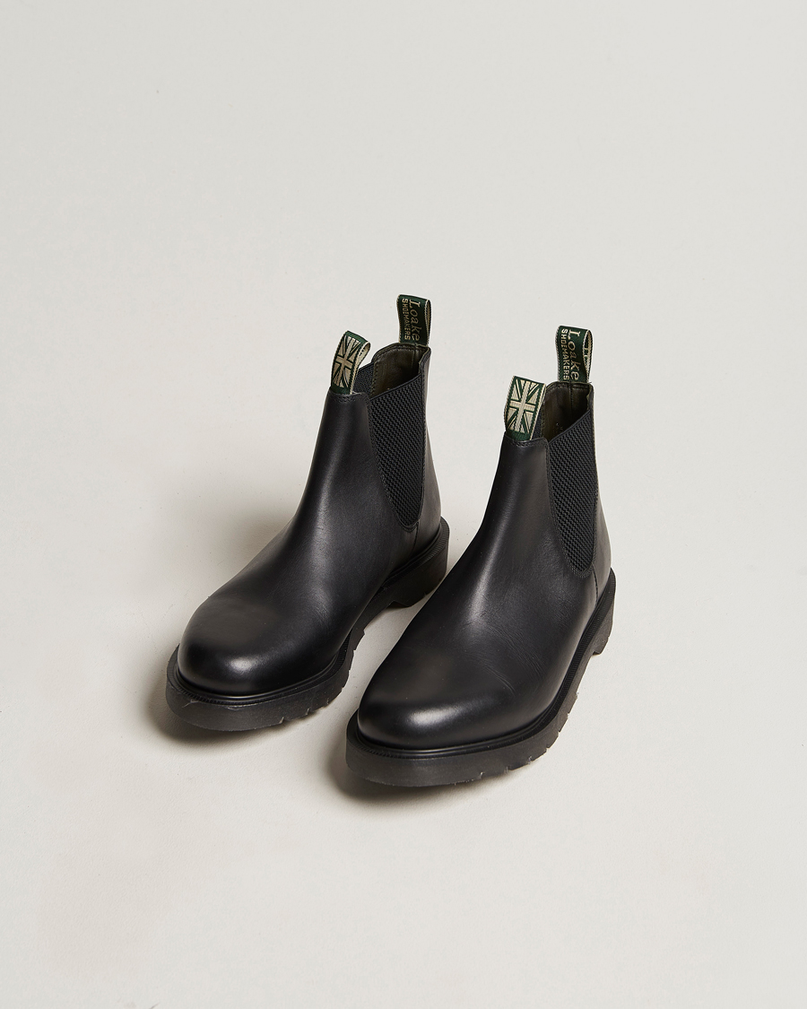 Herren | Loake Shoemakers | Loake Shoemakers | Loake 1880 Mccauley Heat Sealed Chelsea Black Leather