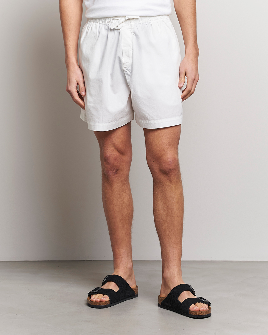 Herren | Freizeitkleidung | Tekla | Poplin Pyjama Shorts Alabaster White