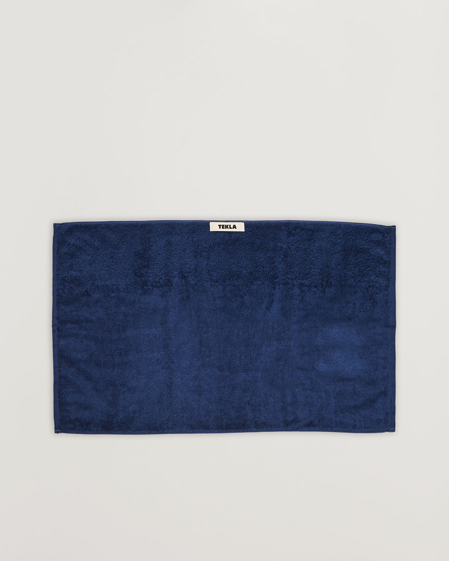 Herren | Textilien | Tekla | Organic Terry Hand Towel Navy