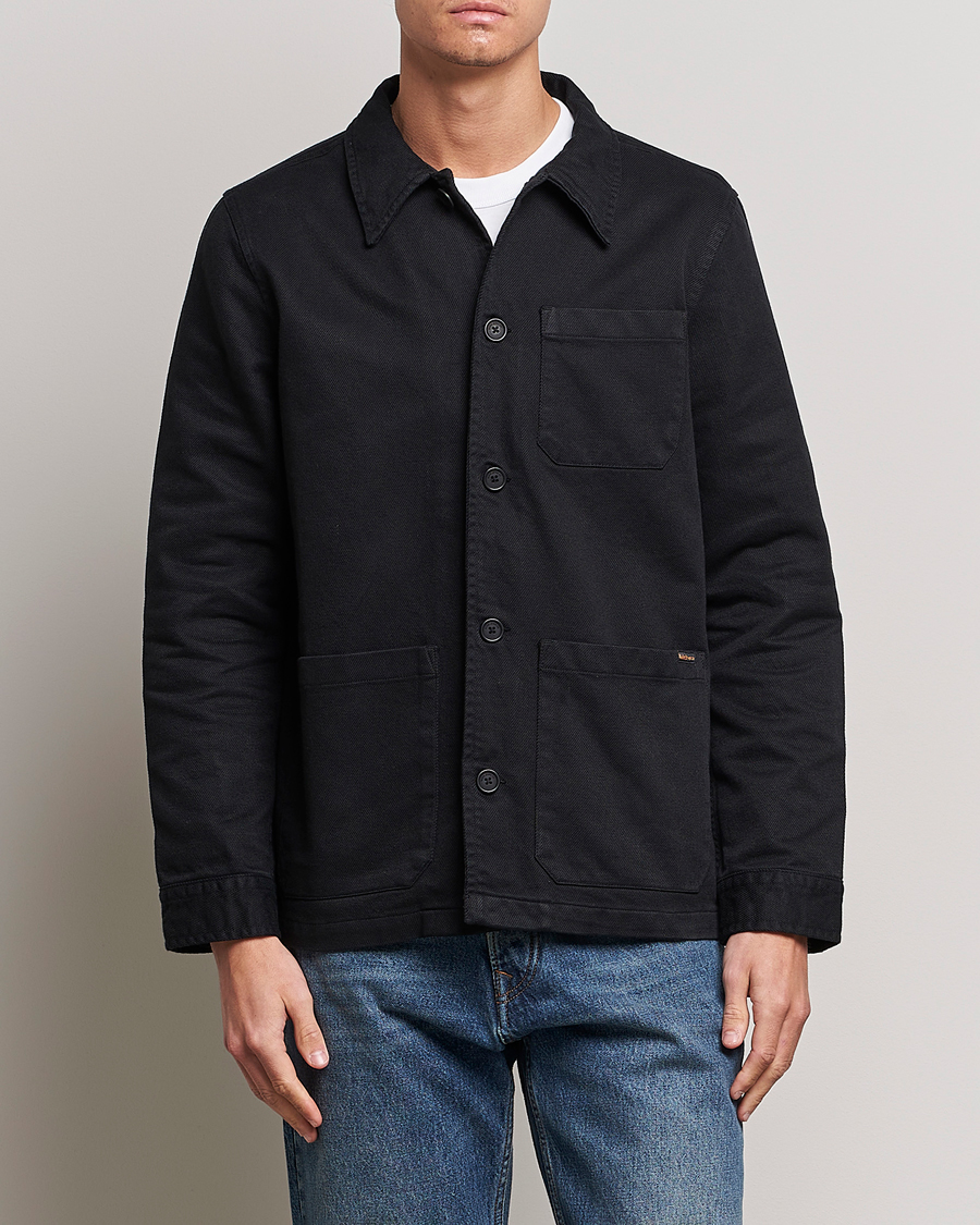 Herren | Overshirts | Nudie Jeans | Barney Worker Overshirt Black