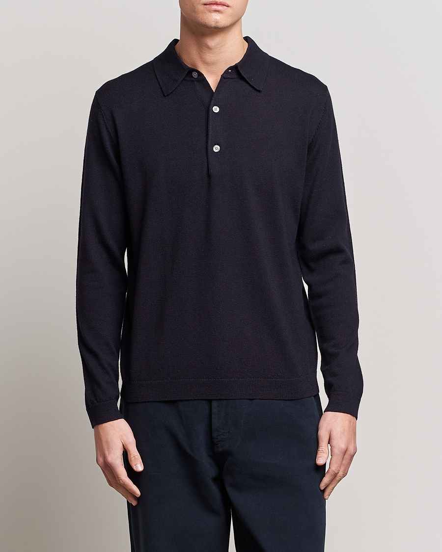 Herren | A Day's March | A Day\'s March | Ambroz Merino Polo Navy