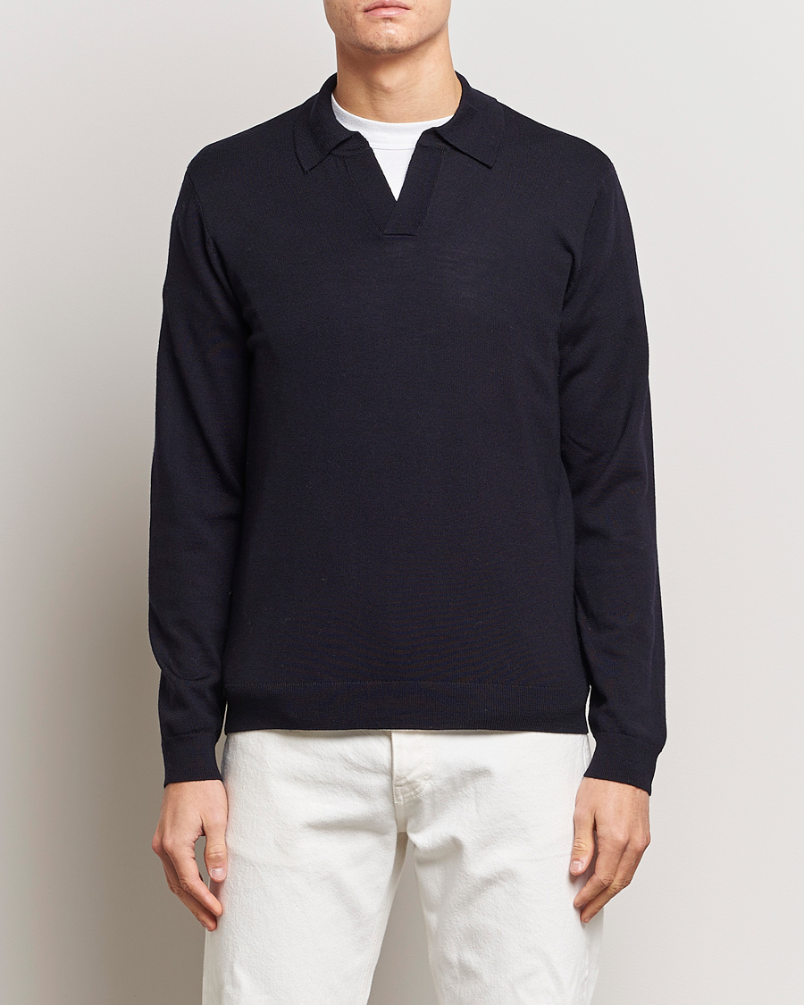 Herren | A Day's March | A Day\'s March | Manol Merino Polo Navy