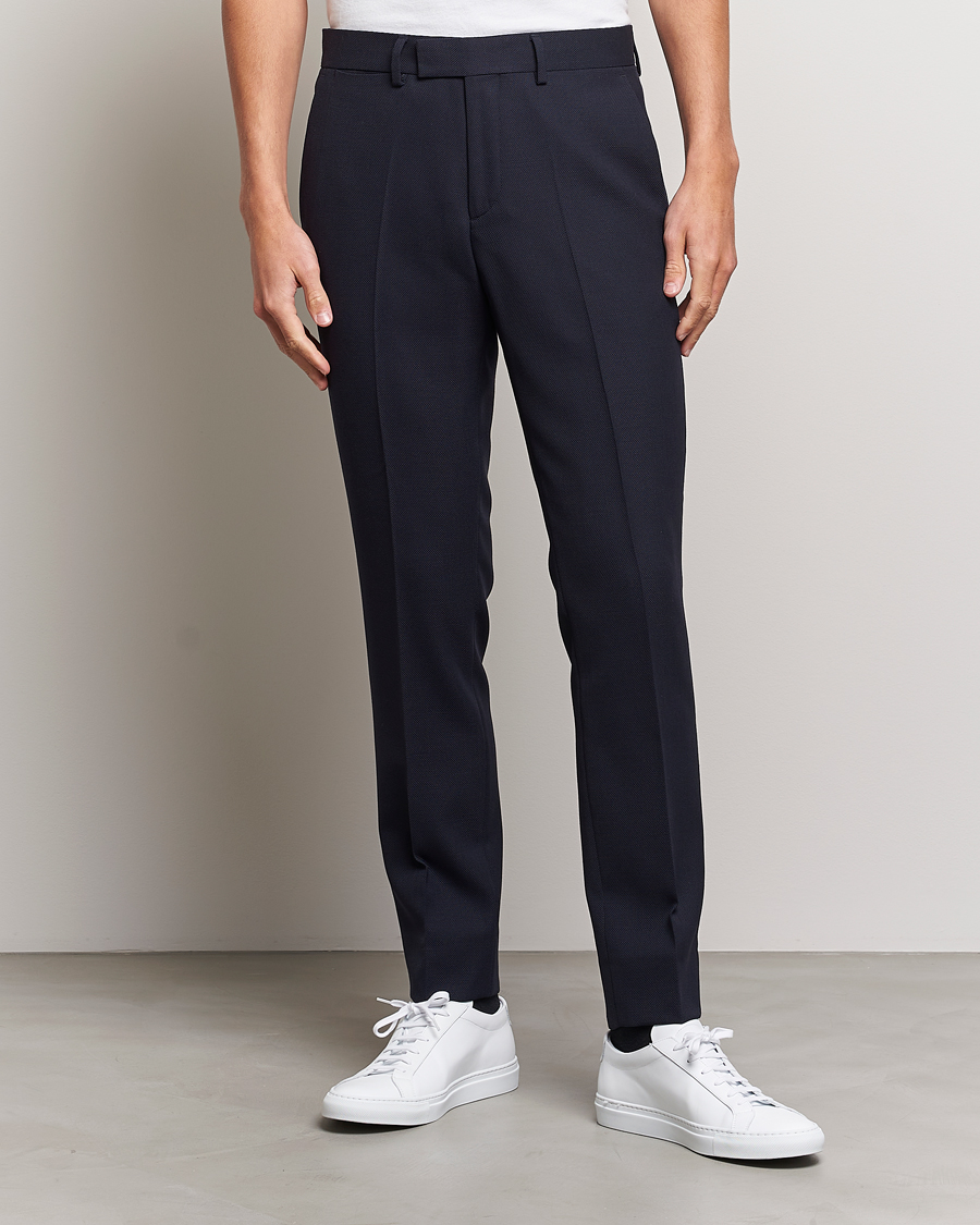 Herren | Anzughosen | J.Lindeberg | Grant Active Hopsack Pants Navy