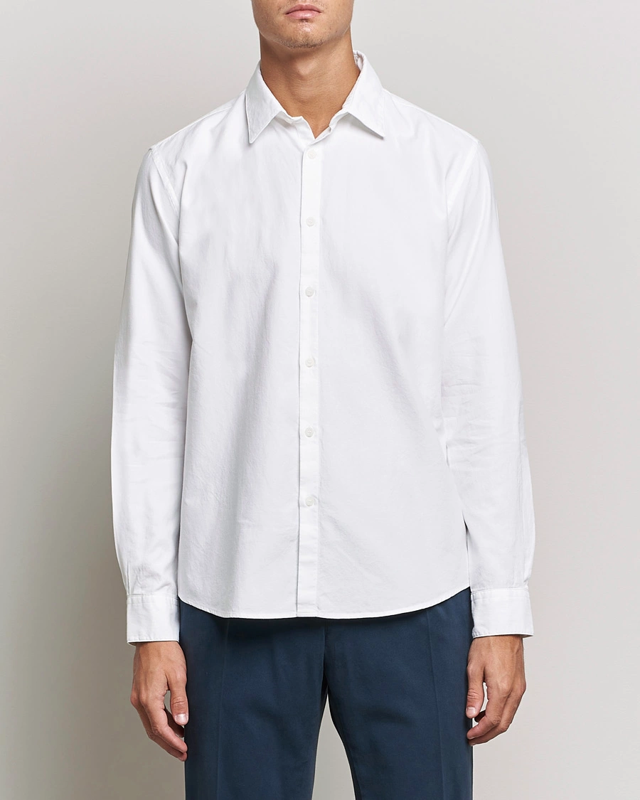 Herren |  | Sunspel | Casual Oxford Shirt White