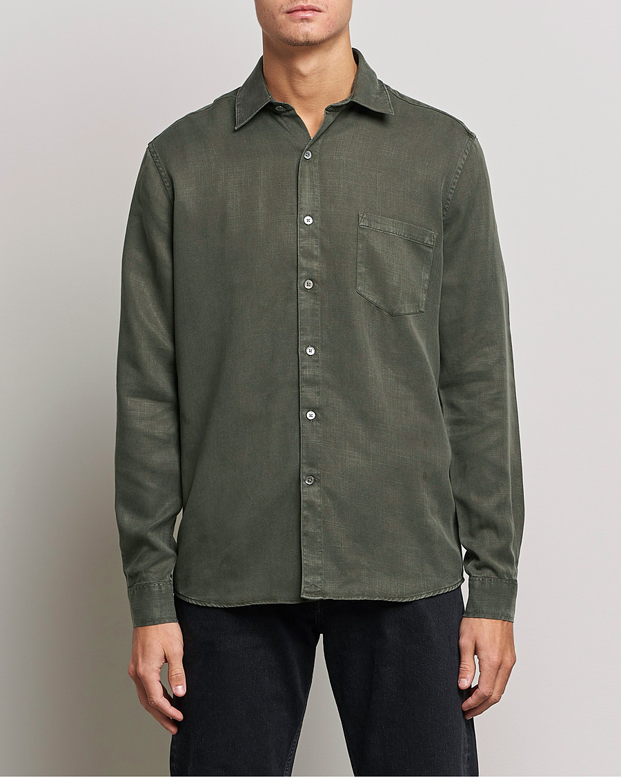 Herren | A Day's March | A Day\'s March | Daintree Tencel Shirt Olive