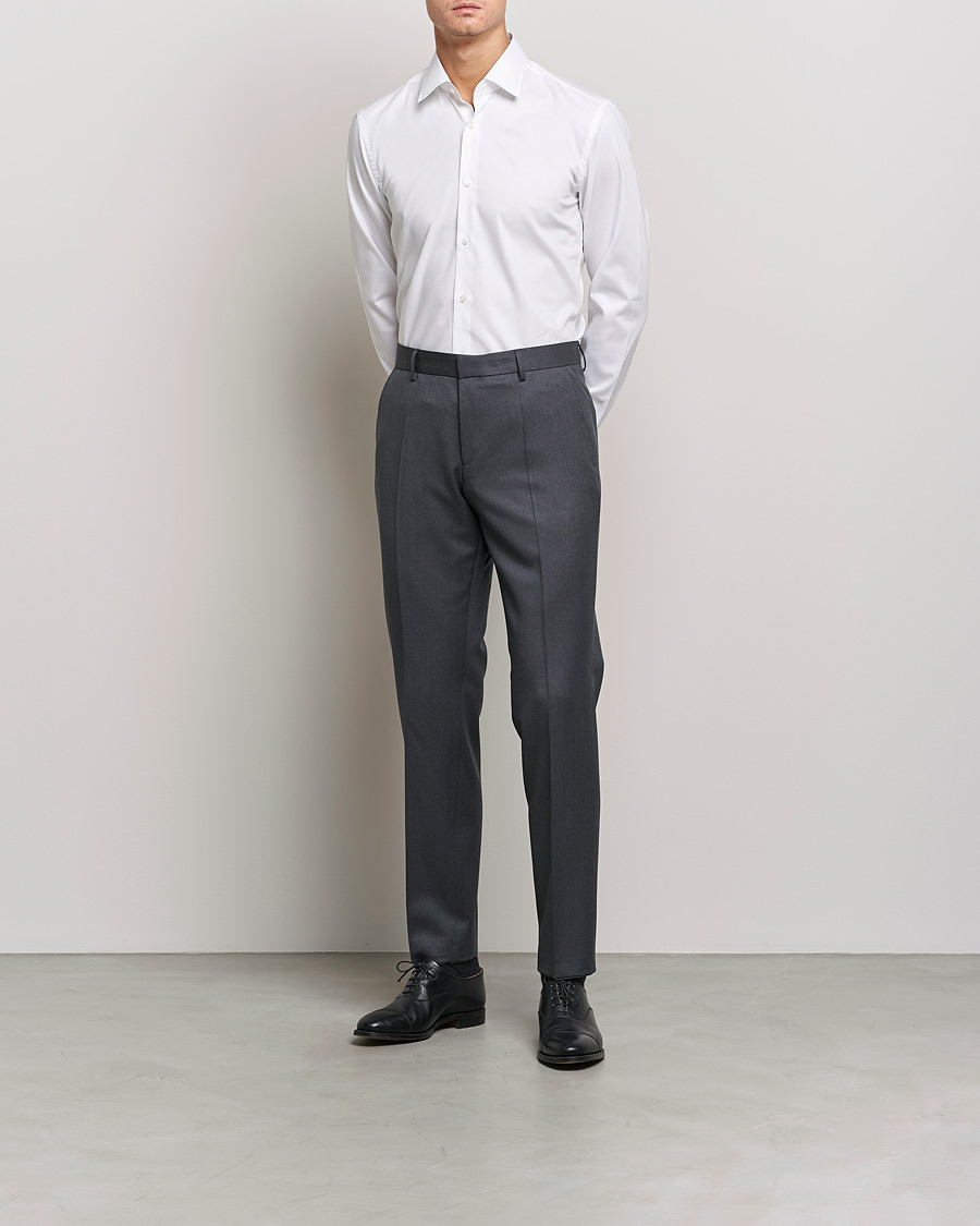 Herren | Business & Beyond | BOSS BLACK | Hank Slim Fit Shirt White
