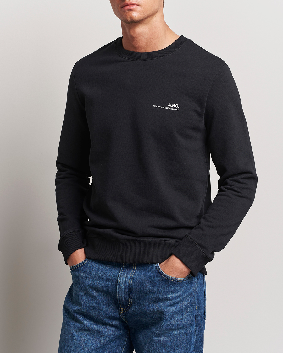 Herren | Sweatshirts | A.P.C. | Item Sweatshirt Black