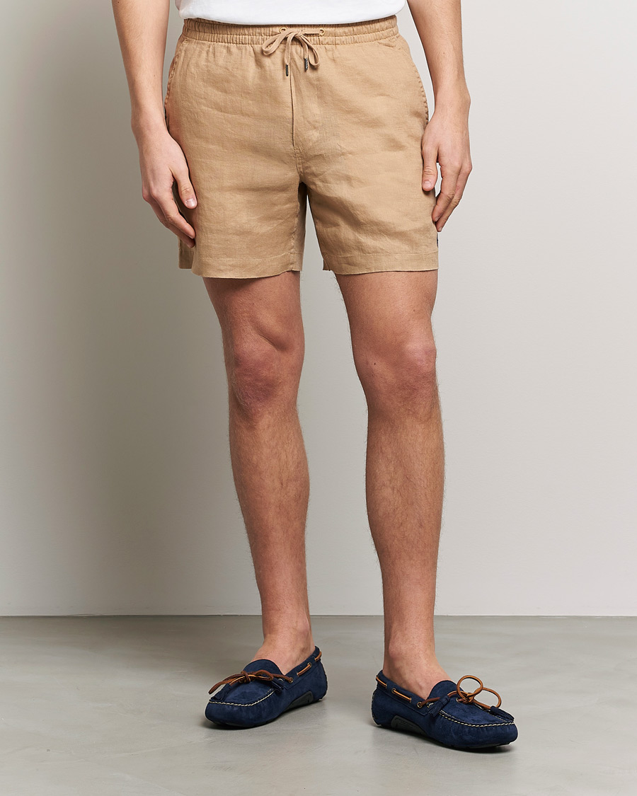 Herren | Kleidung | Polo Ralph Lauren | Prepster Linen Drawstring Shorts Vintage Khaki