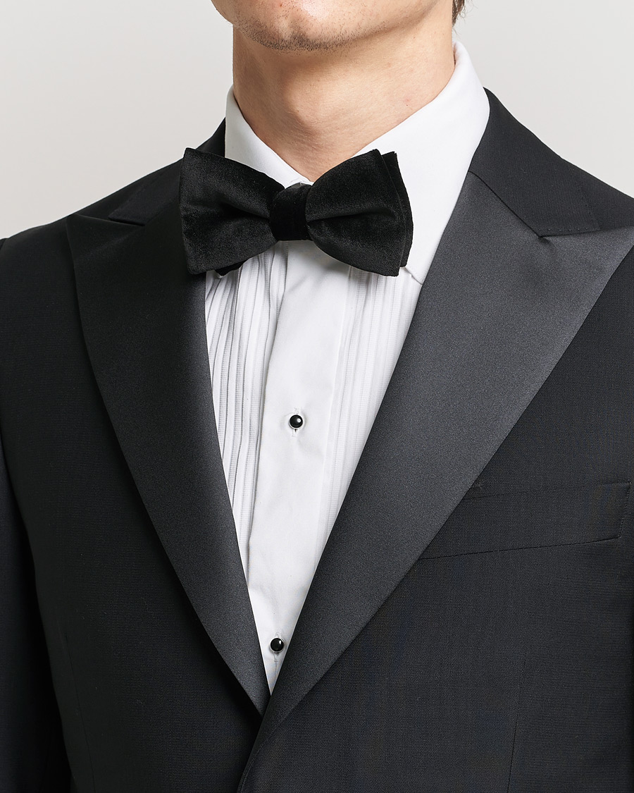 Herren |  | Eton | Pre-Tied Velvet Bow Tie Black