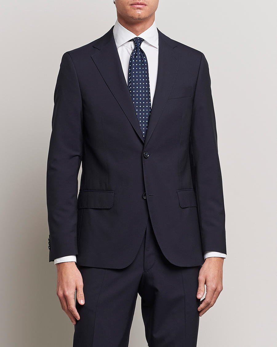 Herren |  | Oscar Jacobson | Edmund Wool Blazer Navy