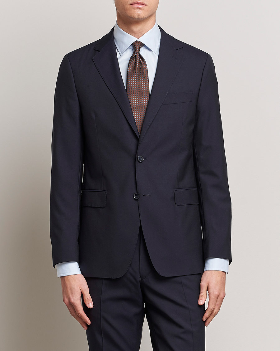 Herren | Oscar Jacobson | Oscar Jacobson | Falk Wool Blazer Navy