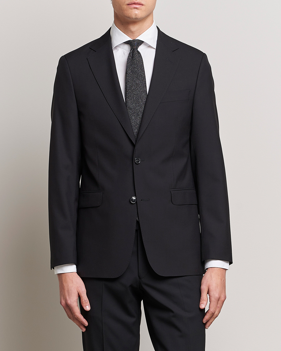 Herren |  | Oscar Jacobson | Falk Wool Blazer Black