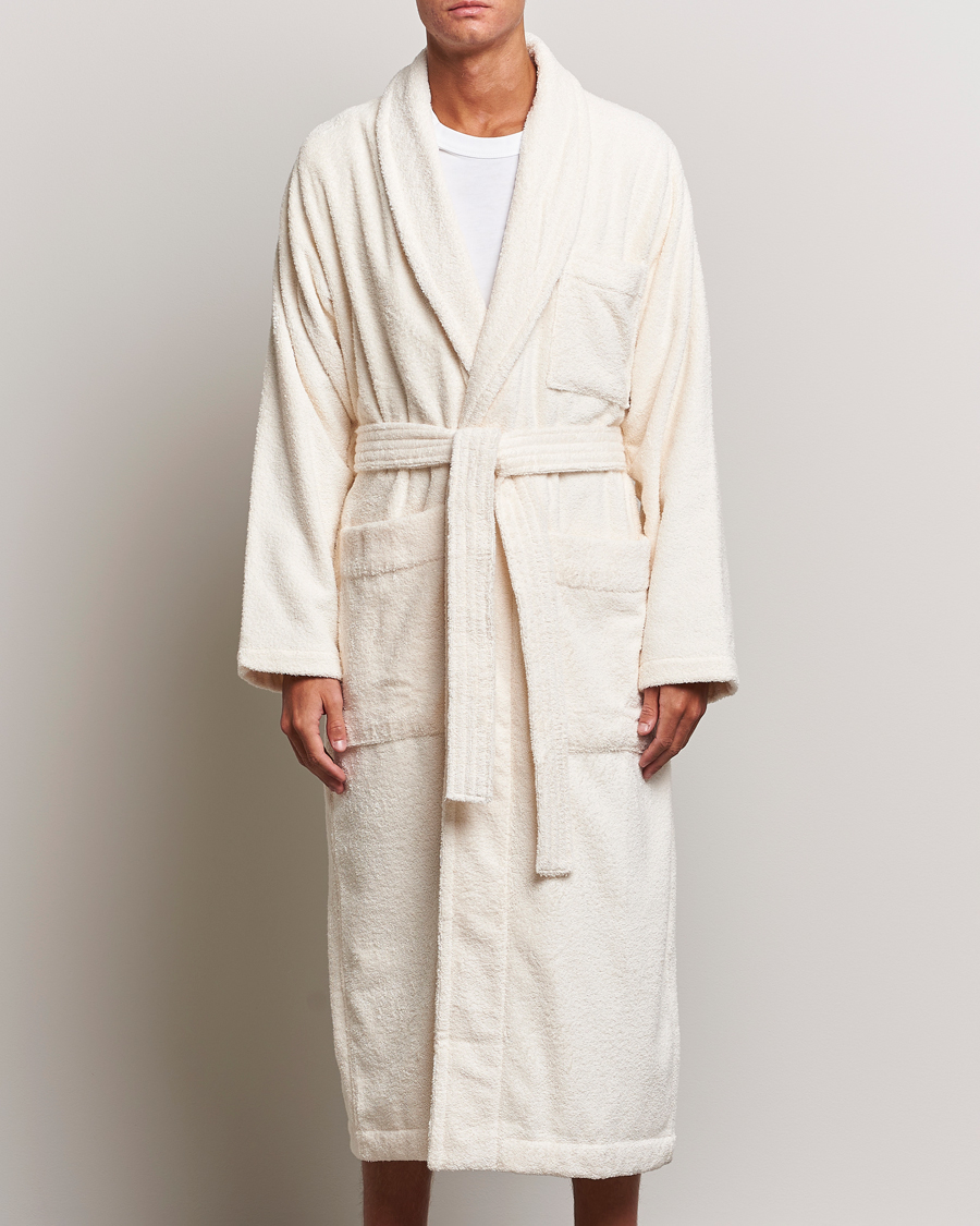 Herren |  | Tekla | Organic Terry Bathrobe Ivory