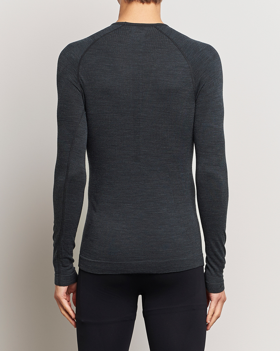 Herren | Kleidung | Falke Sport | Falke Long Sleeve Wool Tech Shirt Black
