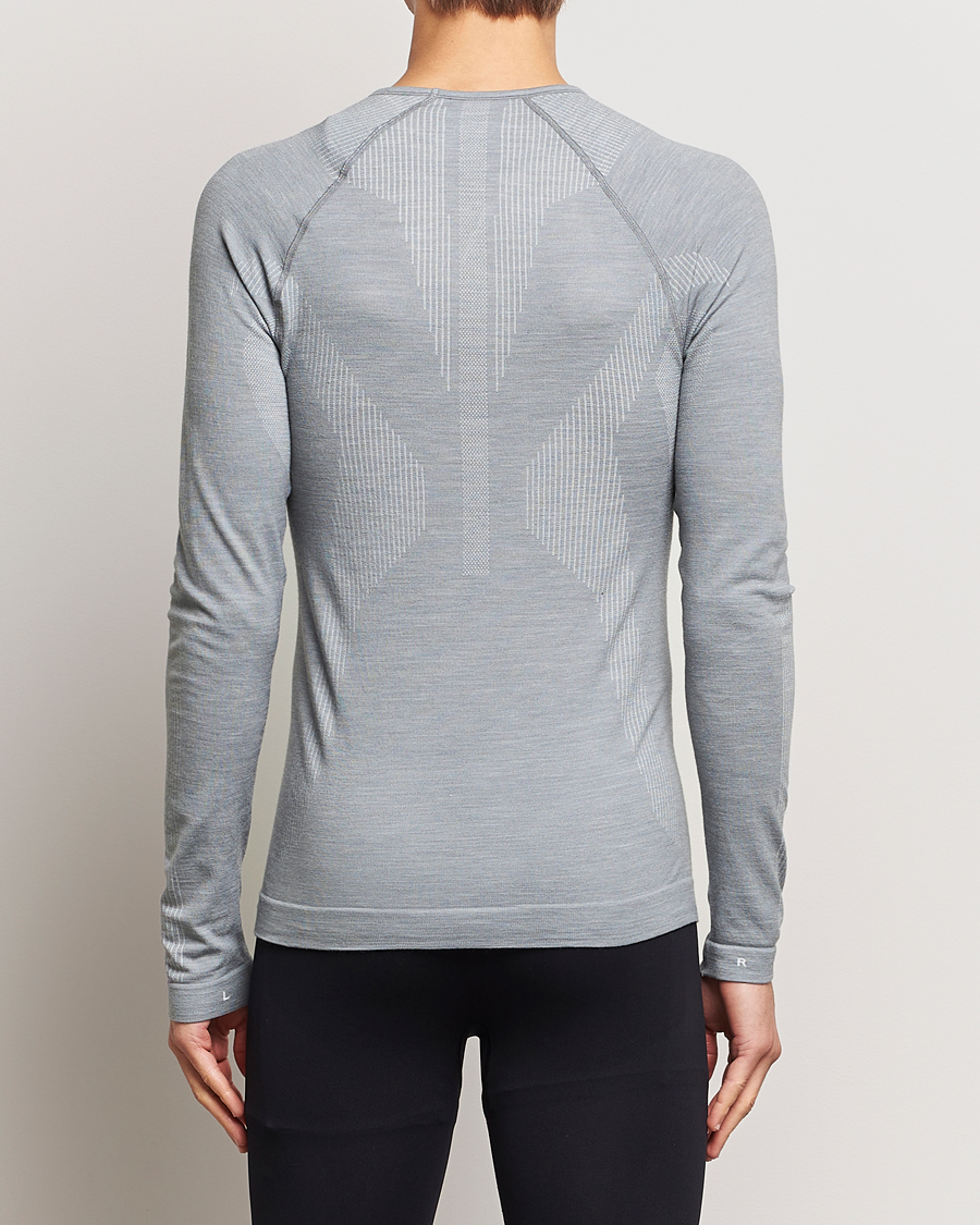 Herren | Kleidung | Falke Sport | Falke Long Sleeve Wool Tech Shirt Grey Heather