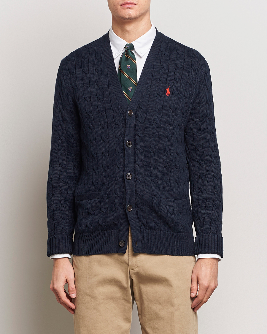 Herren | Polo Ralph Lauren | Polo Ralph Lauren | Cotton Cable Cardigan Hunter Navy
