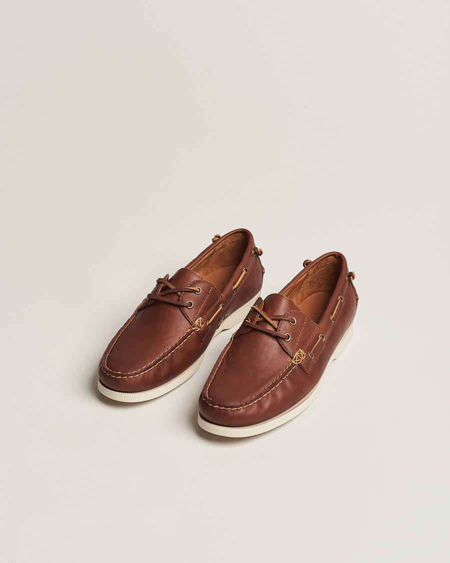 Herren | Segelschuhe | Polo Ralph Lauren | Merton Leather Boat Shoe Tan