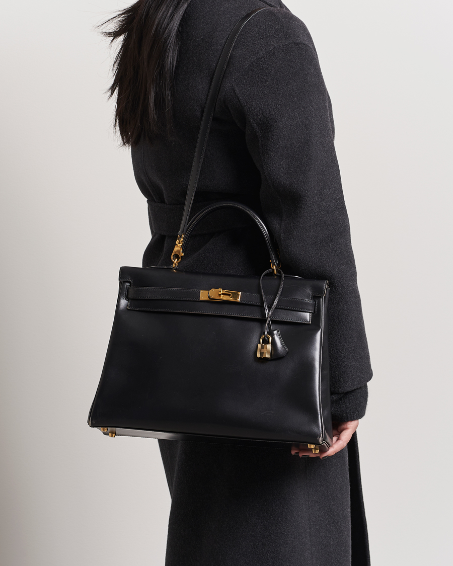 Herren | Special gifts | Hermès Pre-Owned | Kelly 35 Handbag Black 