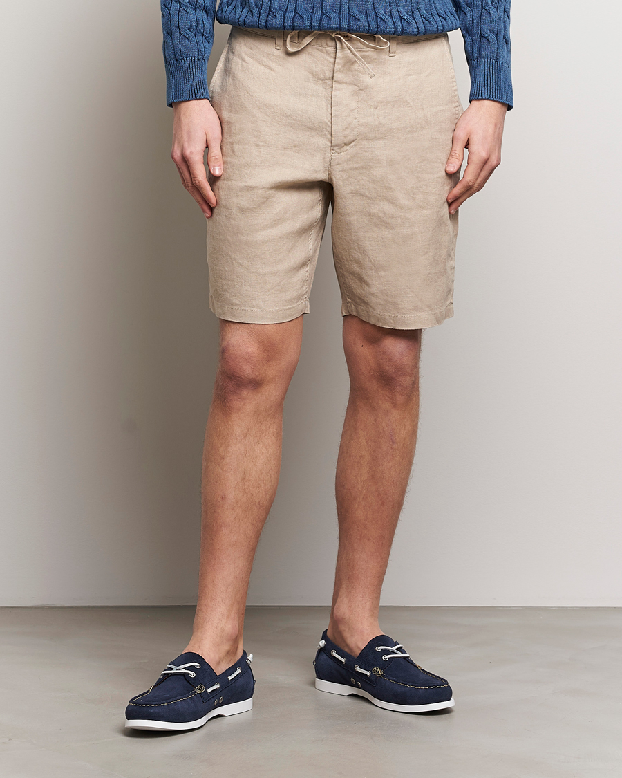 Herren | Kleidung | GANT | Relaxed Linen Drawstring Shorts Dry Sand