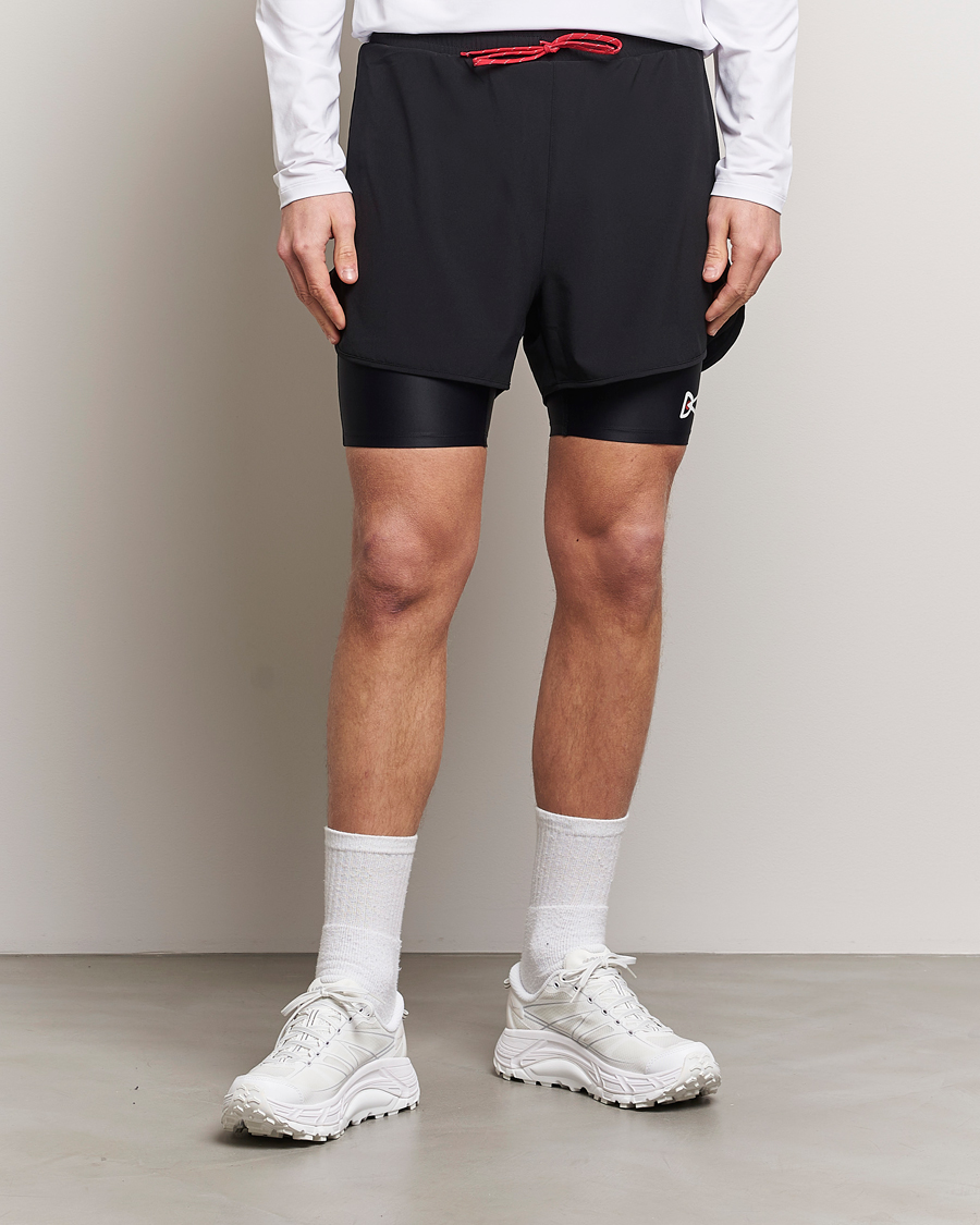 Herren | District Vision | District Vision | Layered Trail Shorts Black