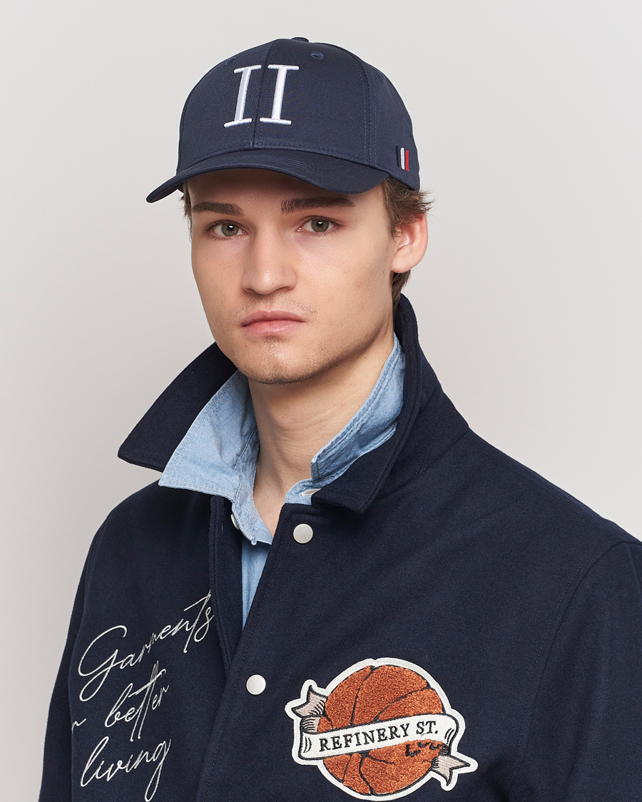 Herren | LES DEUX | LES DEUX | Encore Organic Cotton Baseball Cap II Dark Navy