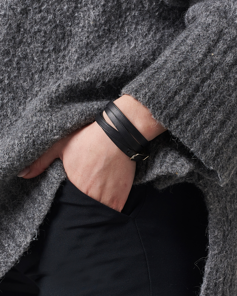 Herren | Special gifts | Hermès Pre-Owned | API1 Leather Bracelet Black