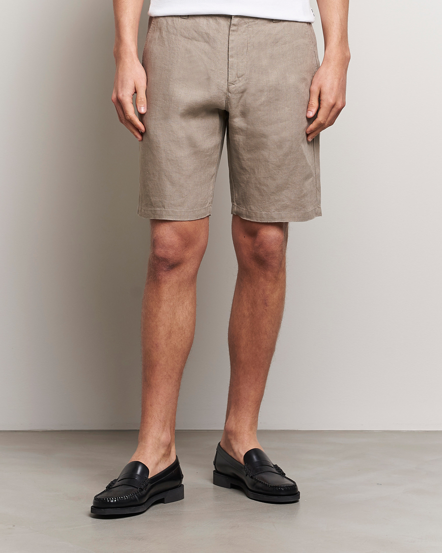 Herren | NN07 | NN07 | Crown Linen Shorts Greige