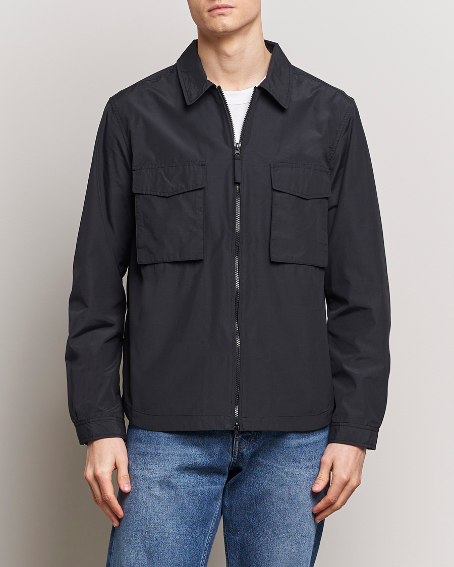 Herren | A Day's March | A Day\'s March | Buxton Nylon Overshirt Black