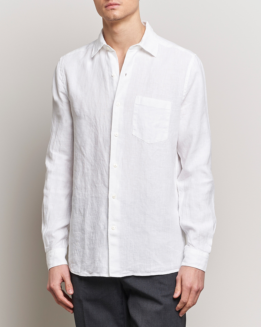 Herren | A Day's March | A Day\'s March | Abu Linen Shirt White