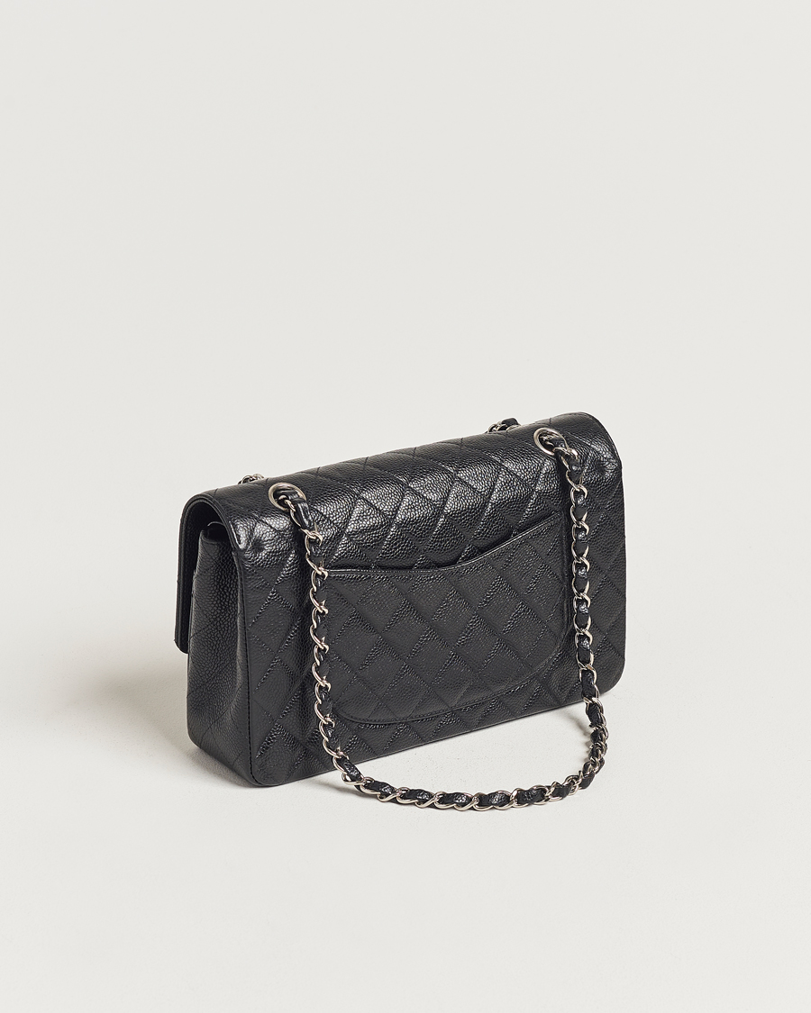 Herren | Neu im Onlineshop | Chanel Pre-Owned | Classic Medium Double Flap Bag Caviar Leather Black