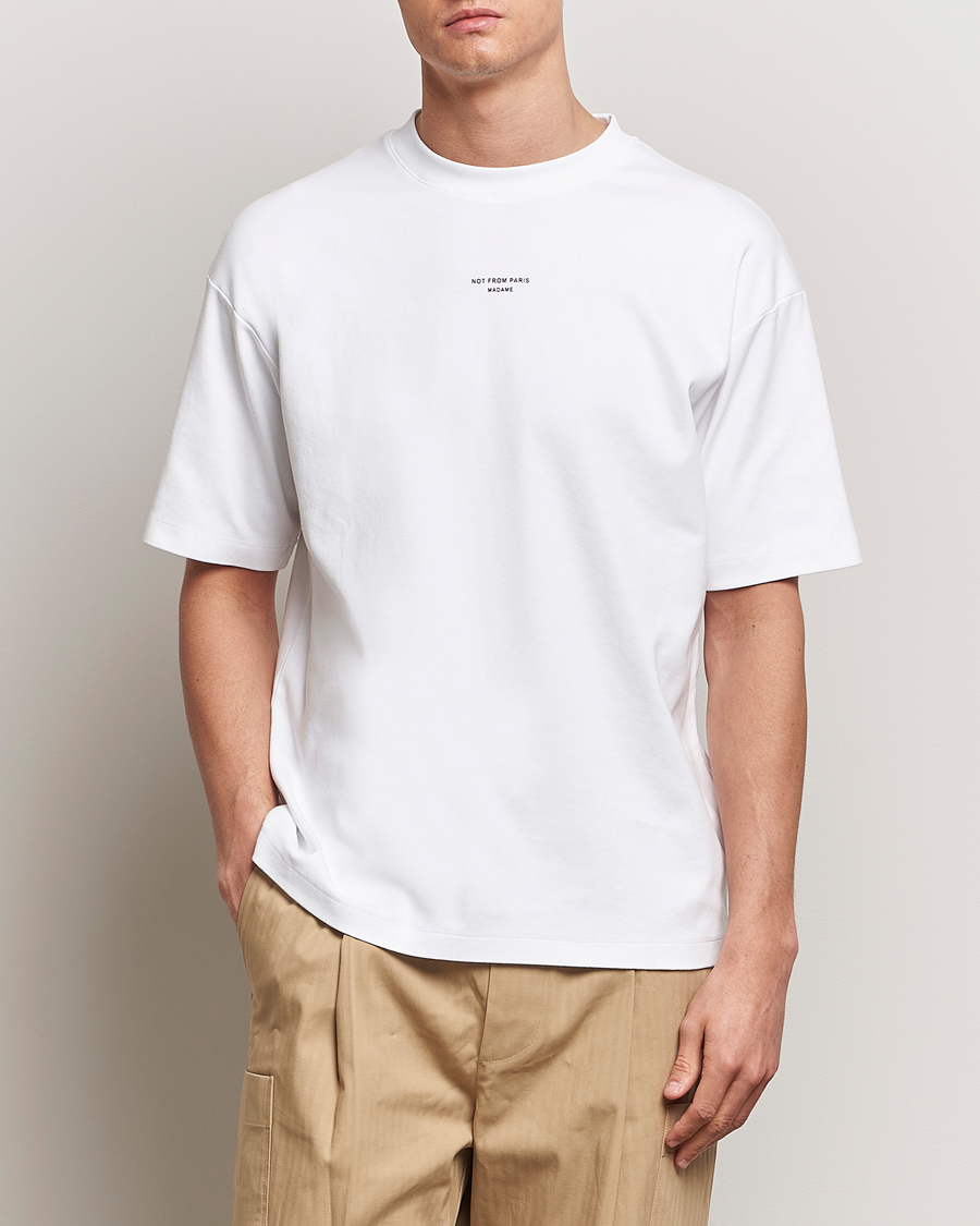 Herren | Neu im Onlineshop | Drôle de Monsieur | Classic Slogan T-Shirt Optic White
