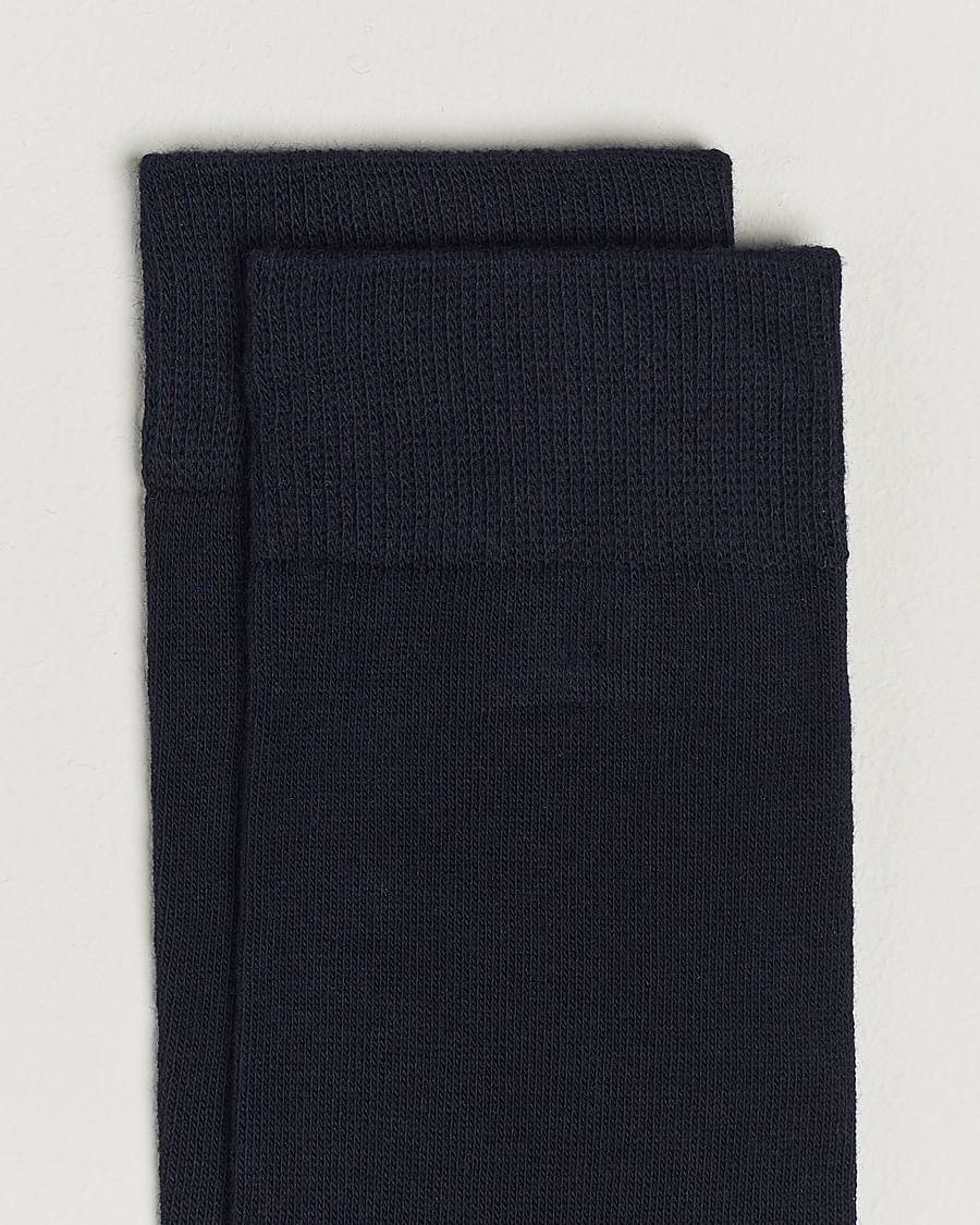 Herren | Exklusiv bei Care of Carl | Topeco | Solid Care of Carl Cotton Sock Navy
