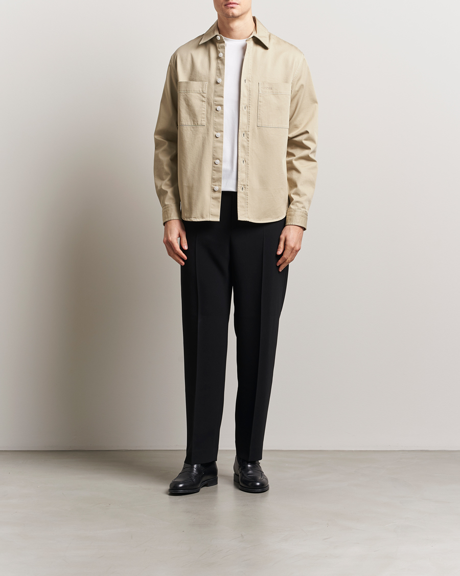 Herren | Hemden | BOSS BLACK | Owen Pocket Overshirt Light Beige