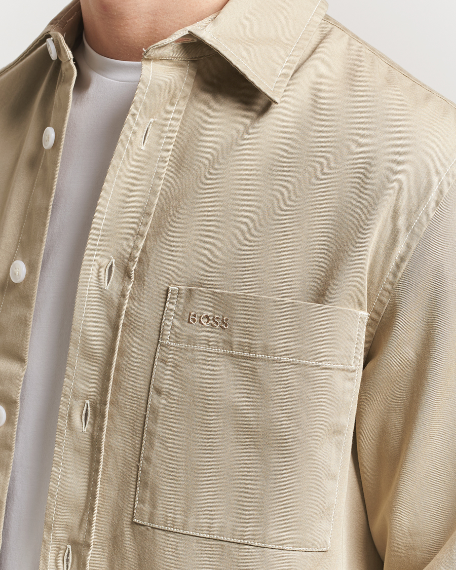 Herren | Hemden | BOSS BLACK | Owen Pocket Overshirt Light Beige